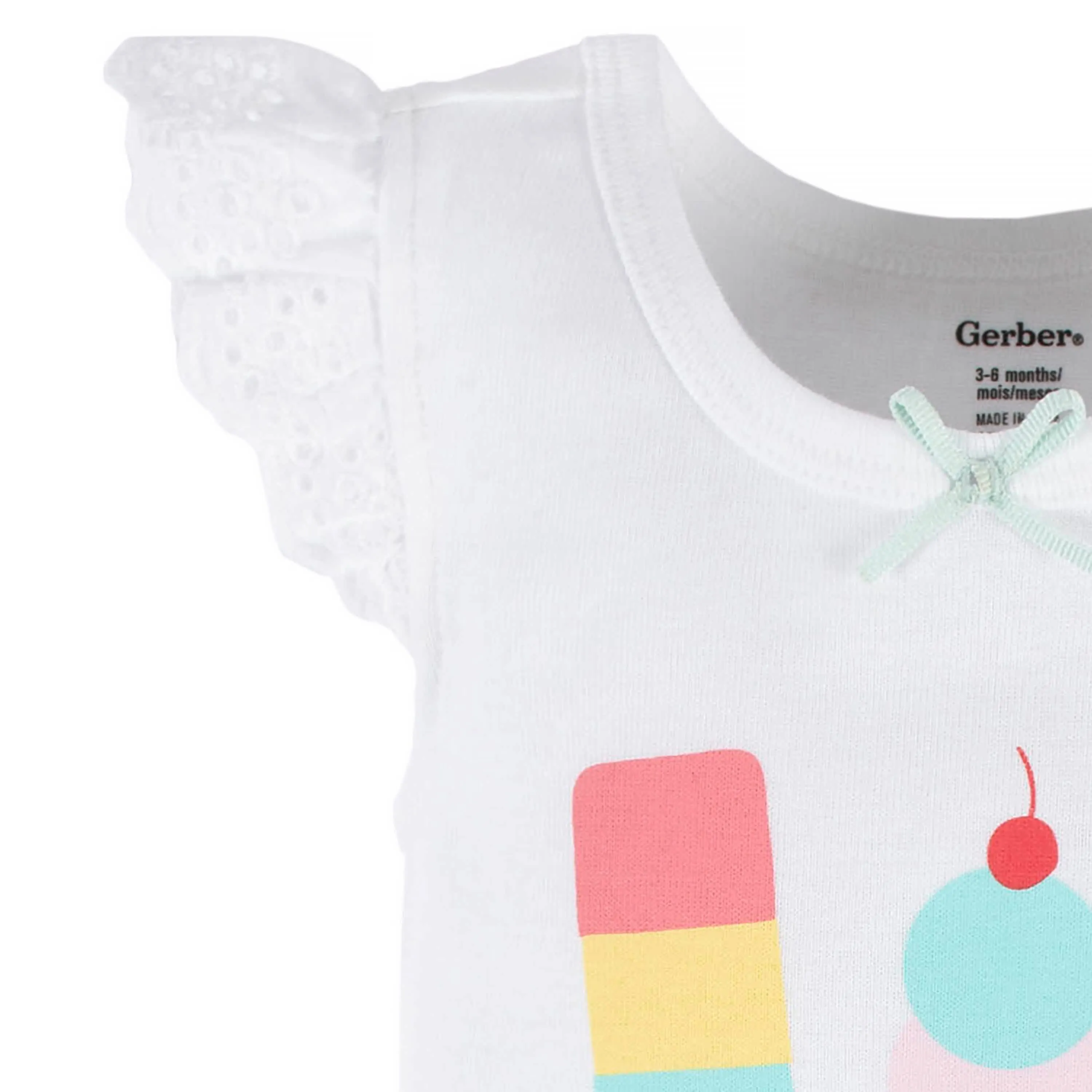 4-Pack Baby Girls Dots Of Rainbows Tank Onesies® Bodysuits