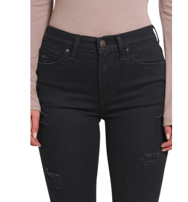 Aluna Black High Rise Flare Denim