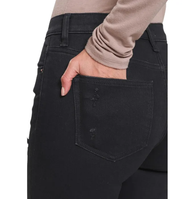 Aluna Black High Rise Flare Denim