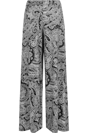 Big Paisley Print Palazzo Trouser