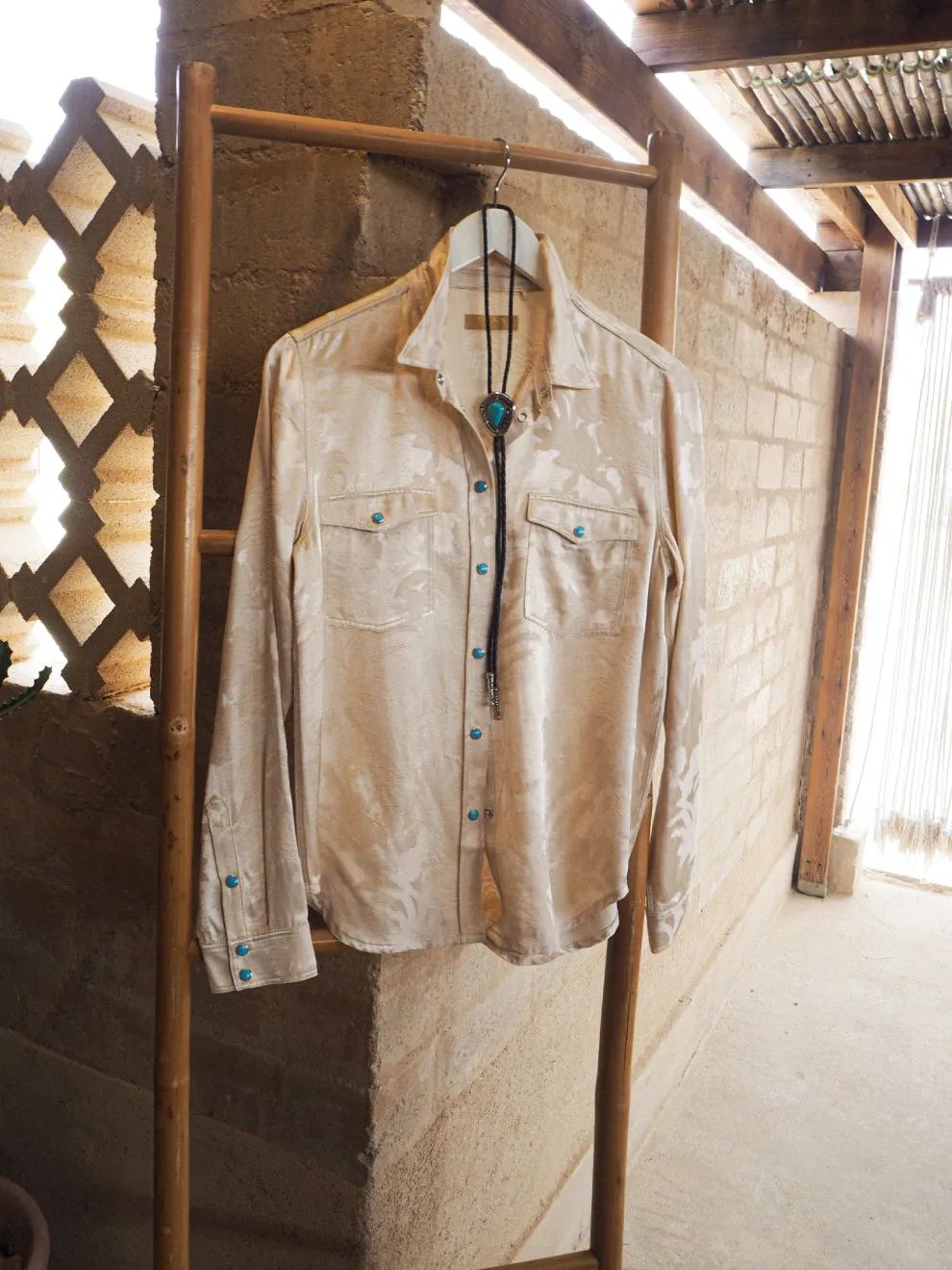 Buttoned Jacquard Shirt