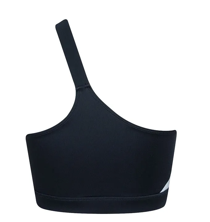 BYRON ONE SHOULDER BIKINI TOP black/white