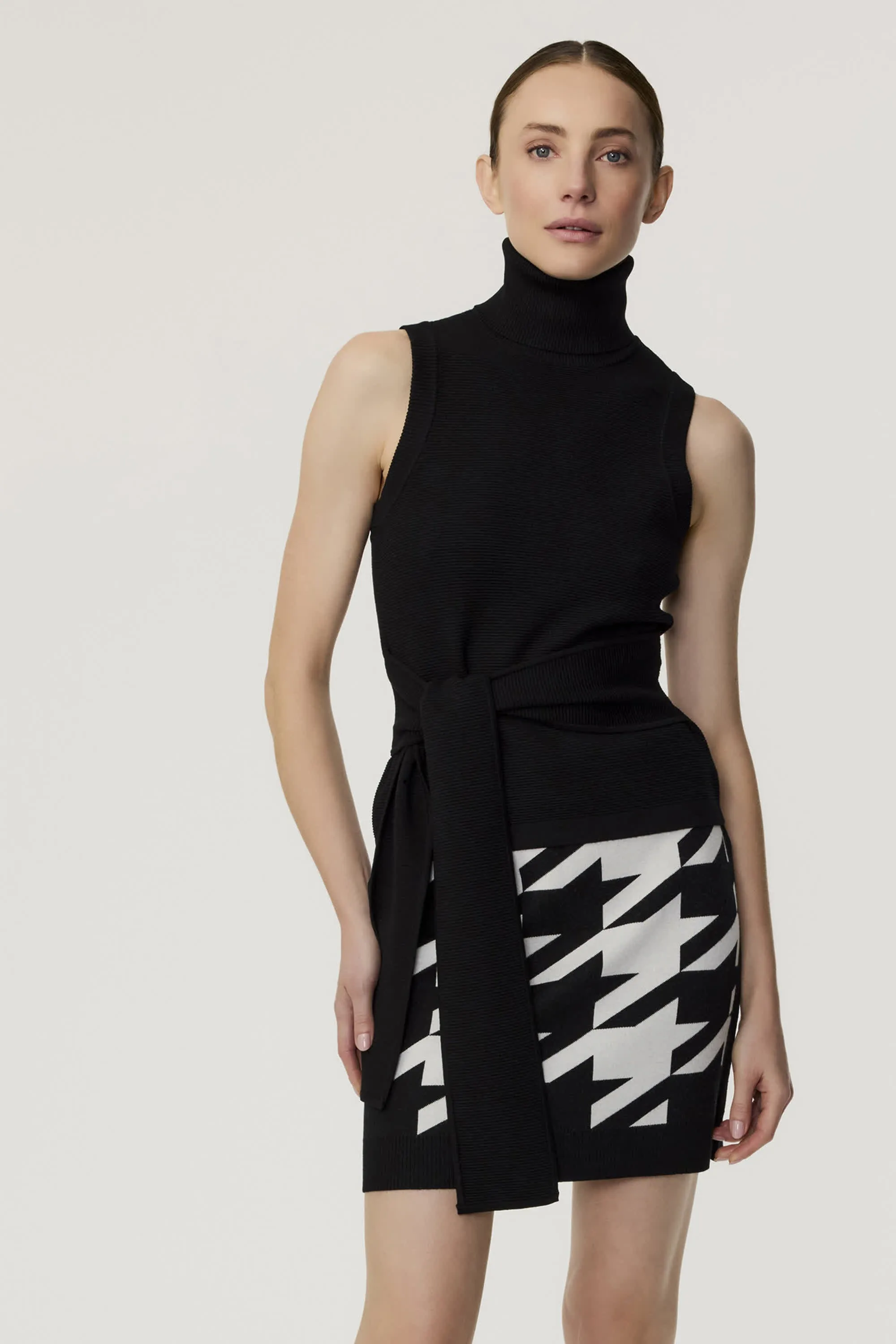 Celeste Sleeveless Turtle Neck Top
