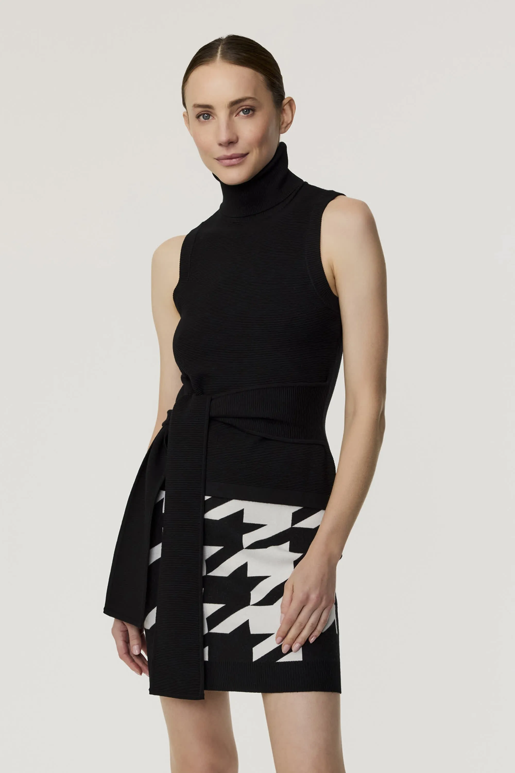 Celeste Sleeveless Turtle Neck Top