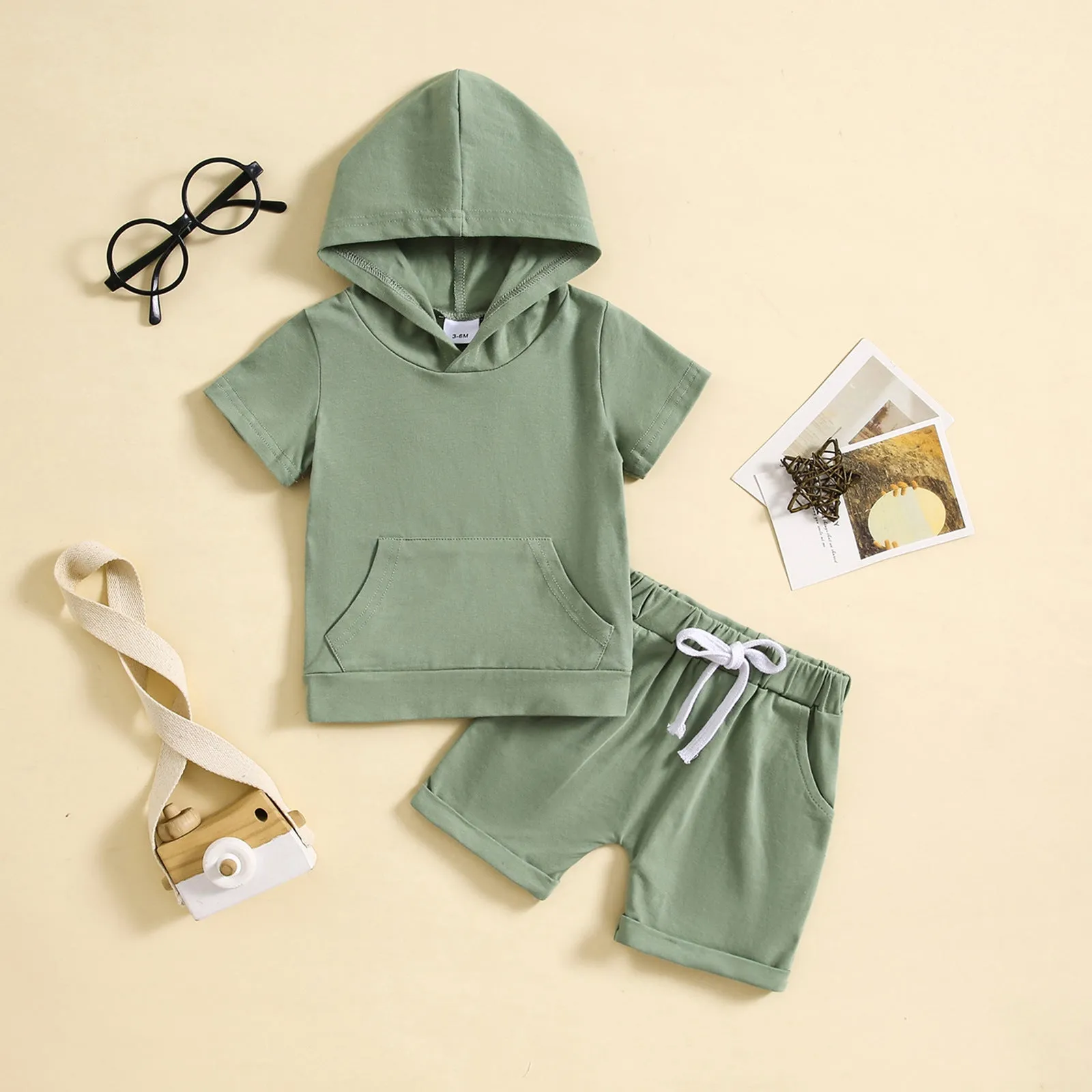 Children's Short-sleeved Shorts Two-piece Sports