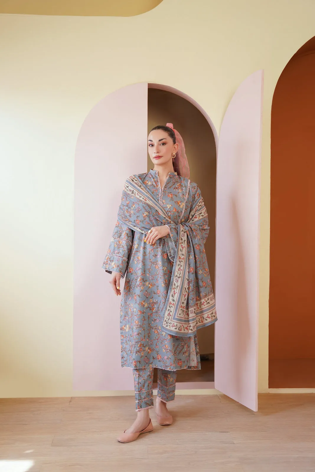 Classic Cambric Charm: 3-Piece Suit