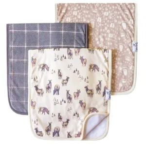 Copper Pearl - Burp Cloth (3 pack) - Timber
