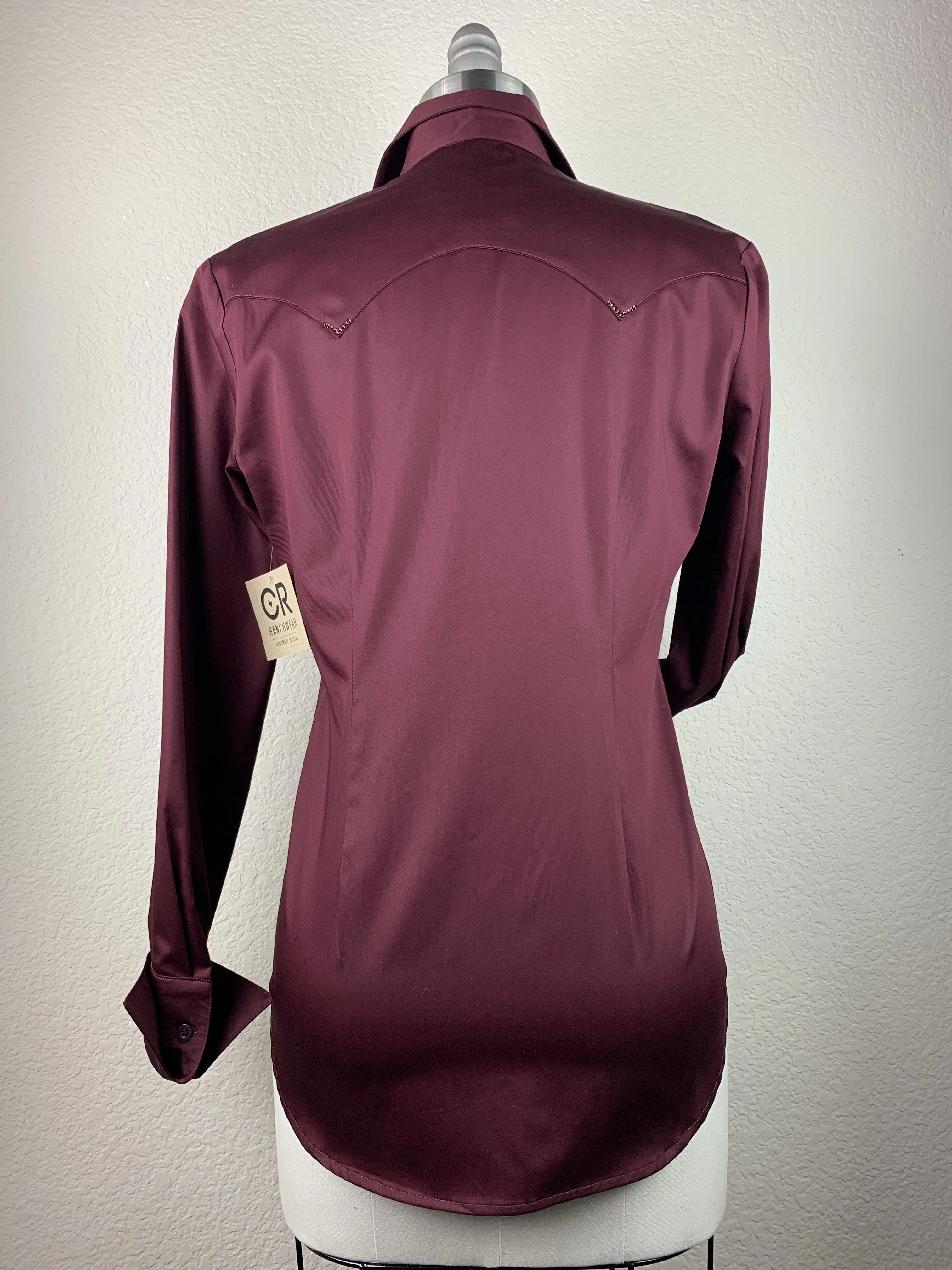 CR Classic Dark Wine Cotton Sateen - FINAL SALE