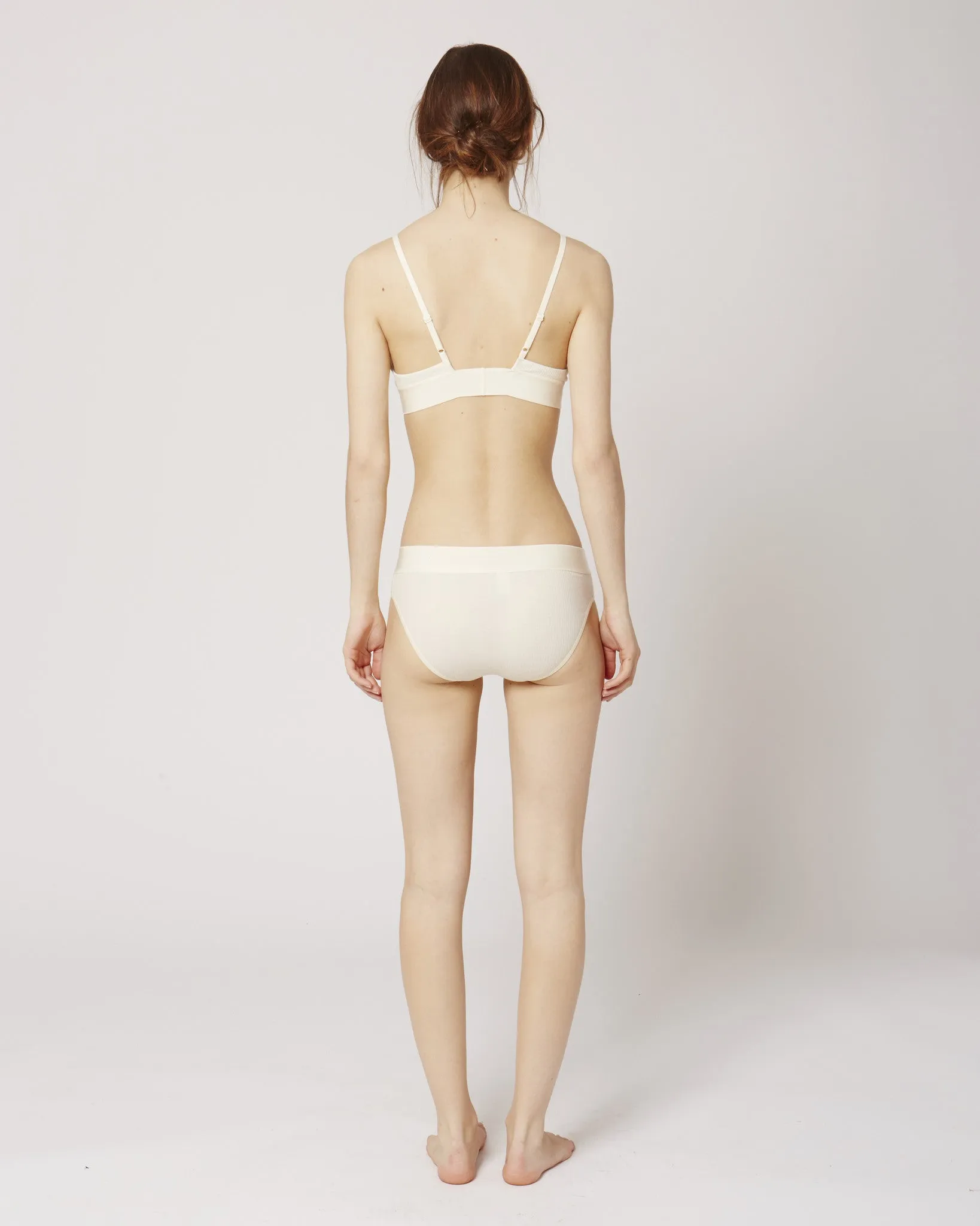 Elastic Bell Pants in Rib