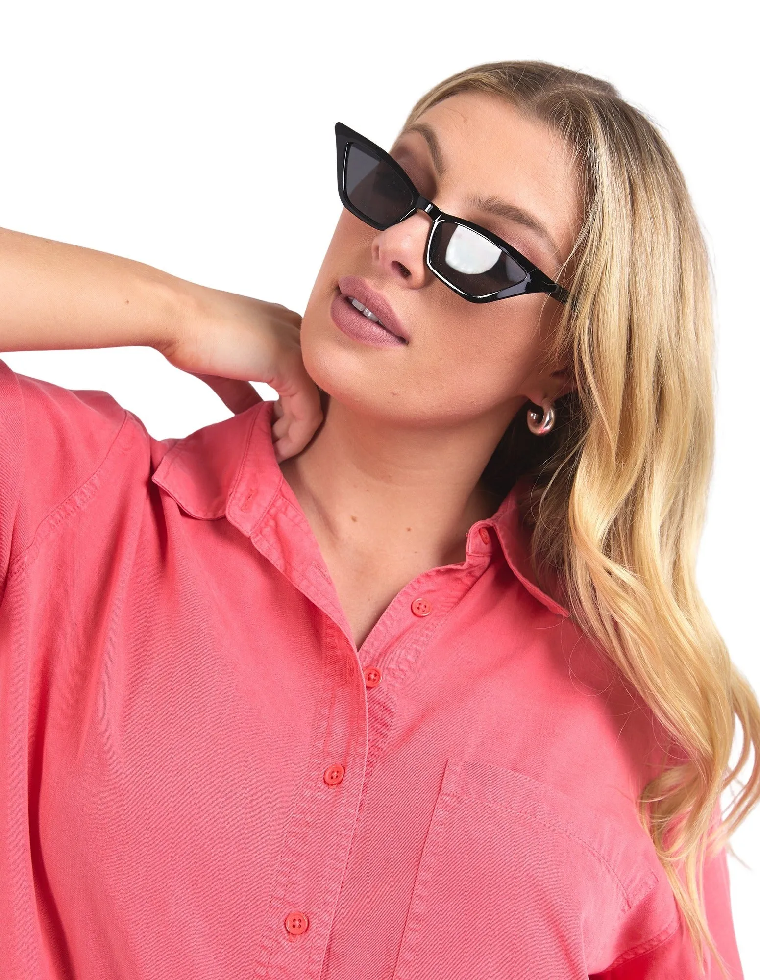 Elm - Bliss Washed Shirt - Watermelon Crush