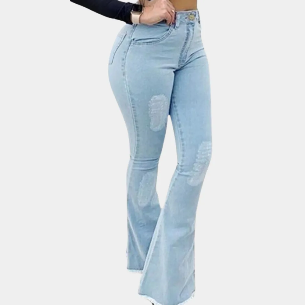 Fashionable flared trousers for women