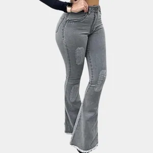 Fashionable flared trousers for women