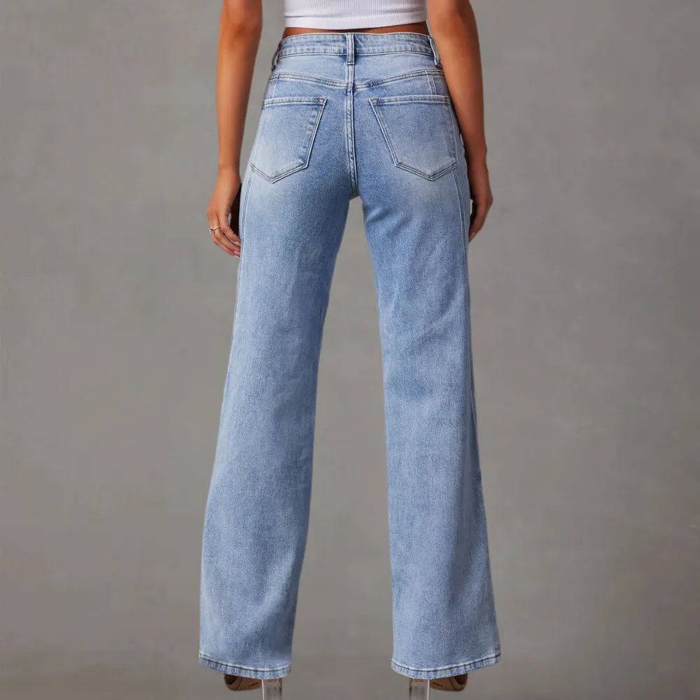 Fashionable skinny jeans for women with a trendy fair