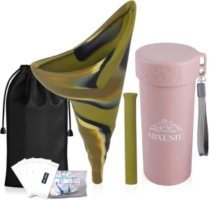 Female Urination Device with Cup, Female Urinals Portable Pee Funnel for Women - Standing Up to Pee Anywhere, Womens Pee Funnel Camping/Hiking Gear Gifts for Women
