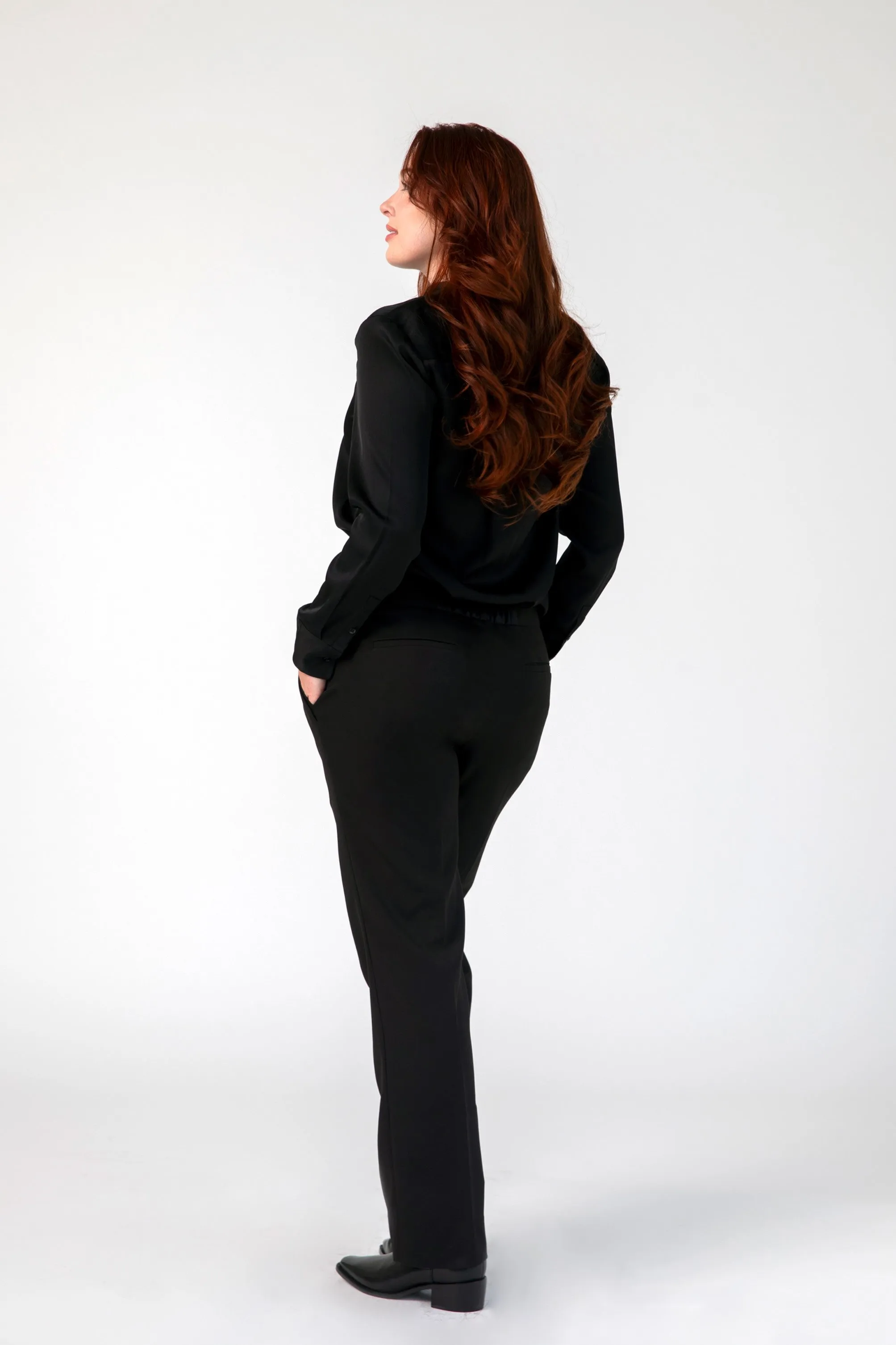 Forever Dress Pants for Women with Satin Piping