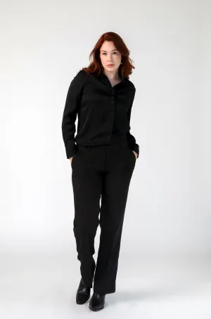 Forever Dress Pants for Women with Satin Piping