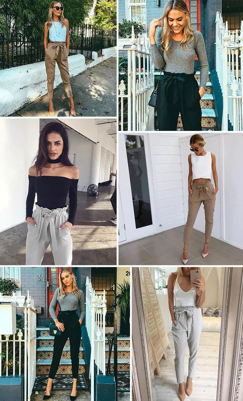 High Waist Harem Casual Pants