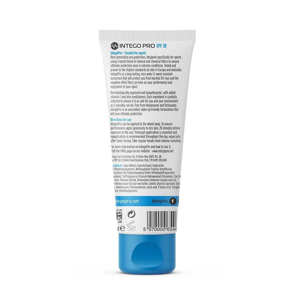 Intego Pro Sports Sunscreen SPF 30 (75ml)