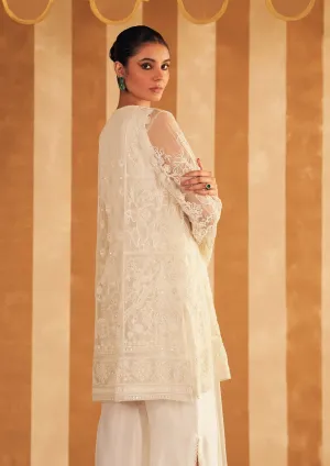 Ivory embroidered zohra kurta set