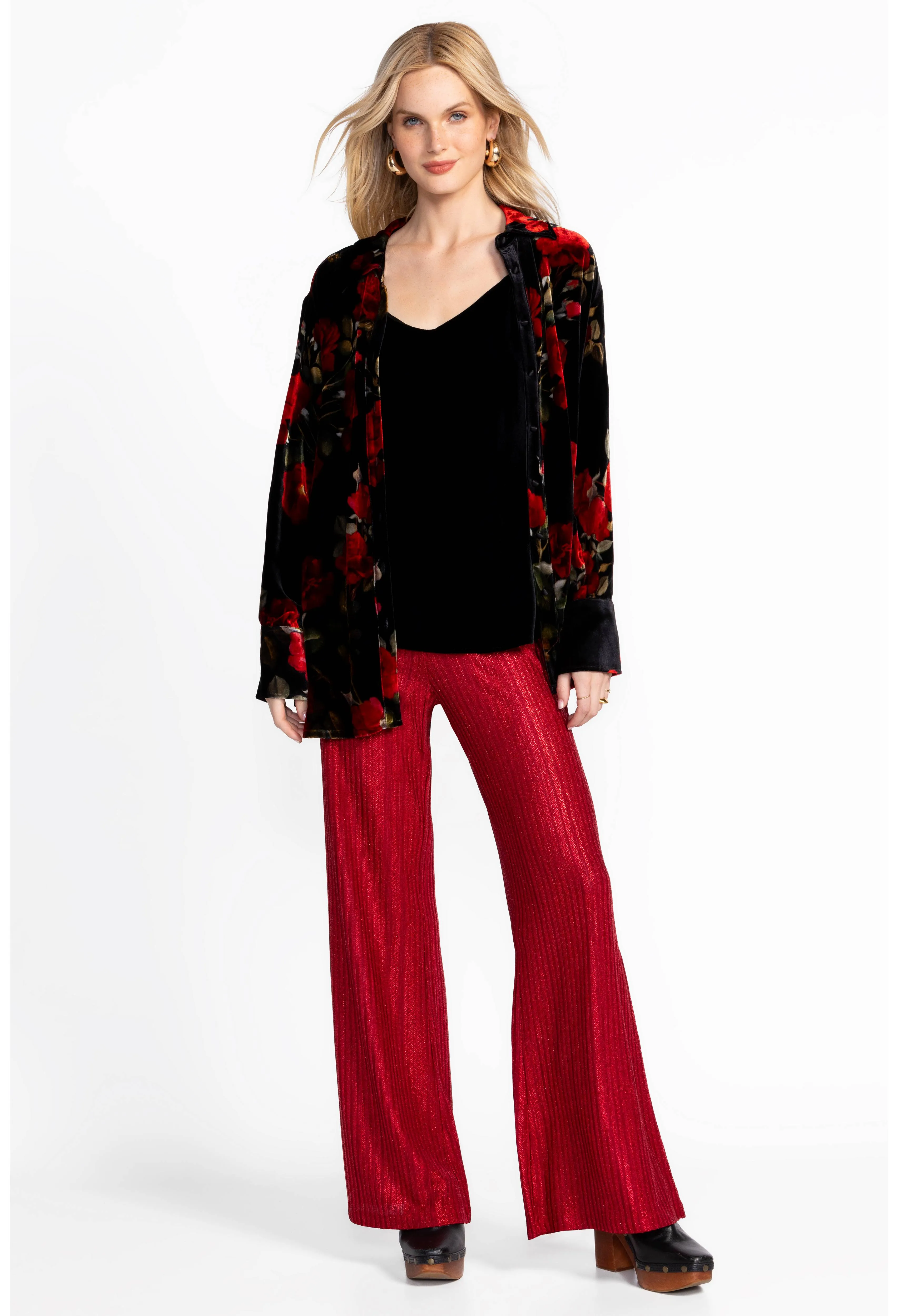 Johnny Was Jenna Metallic Easy Pant