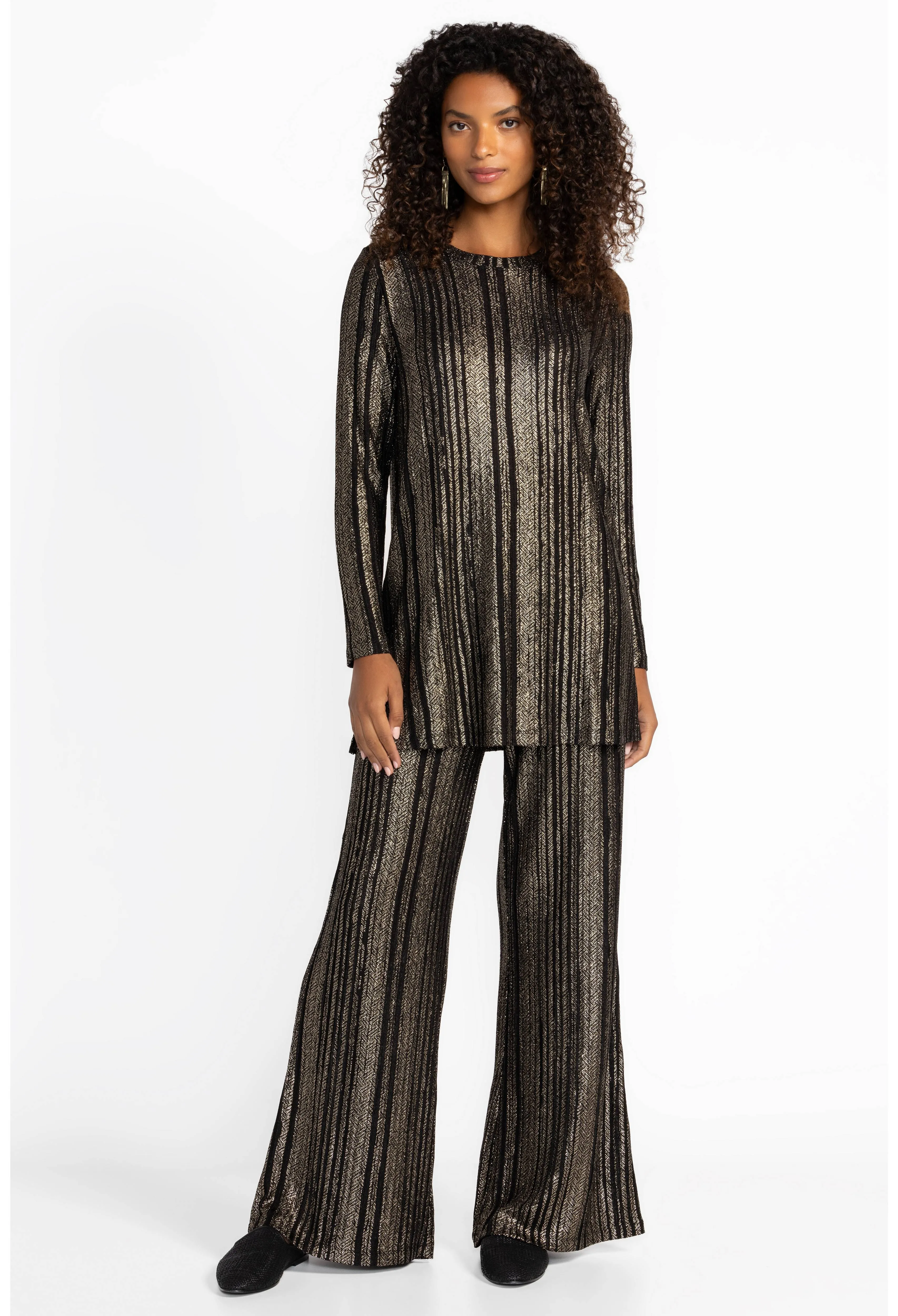 Johnny Was Jenna Metallic Easy Pant