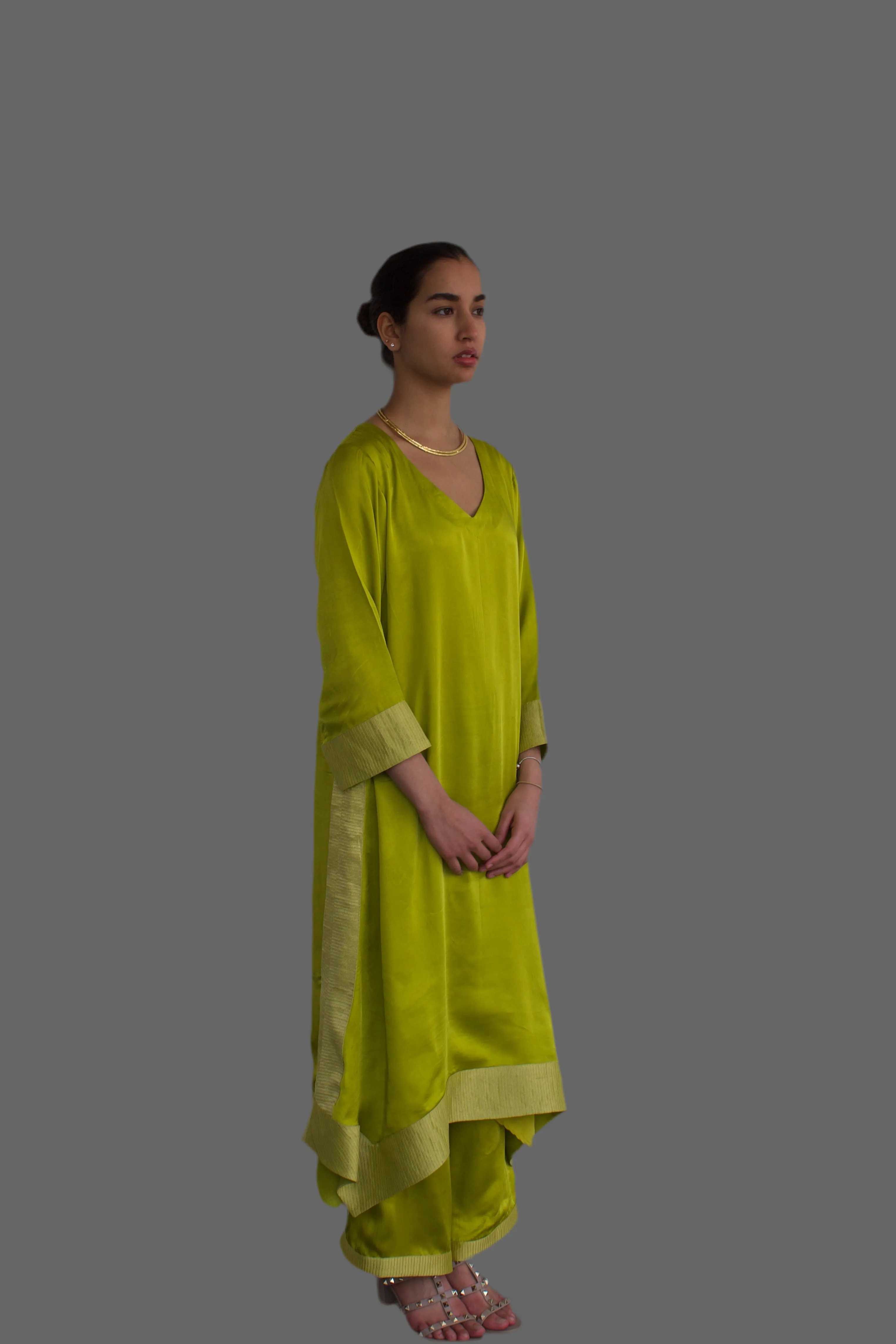 KAMAL CO-ORD SETS -LIME GREEN