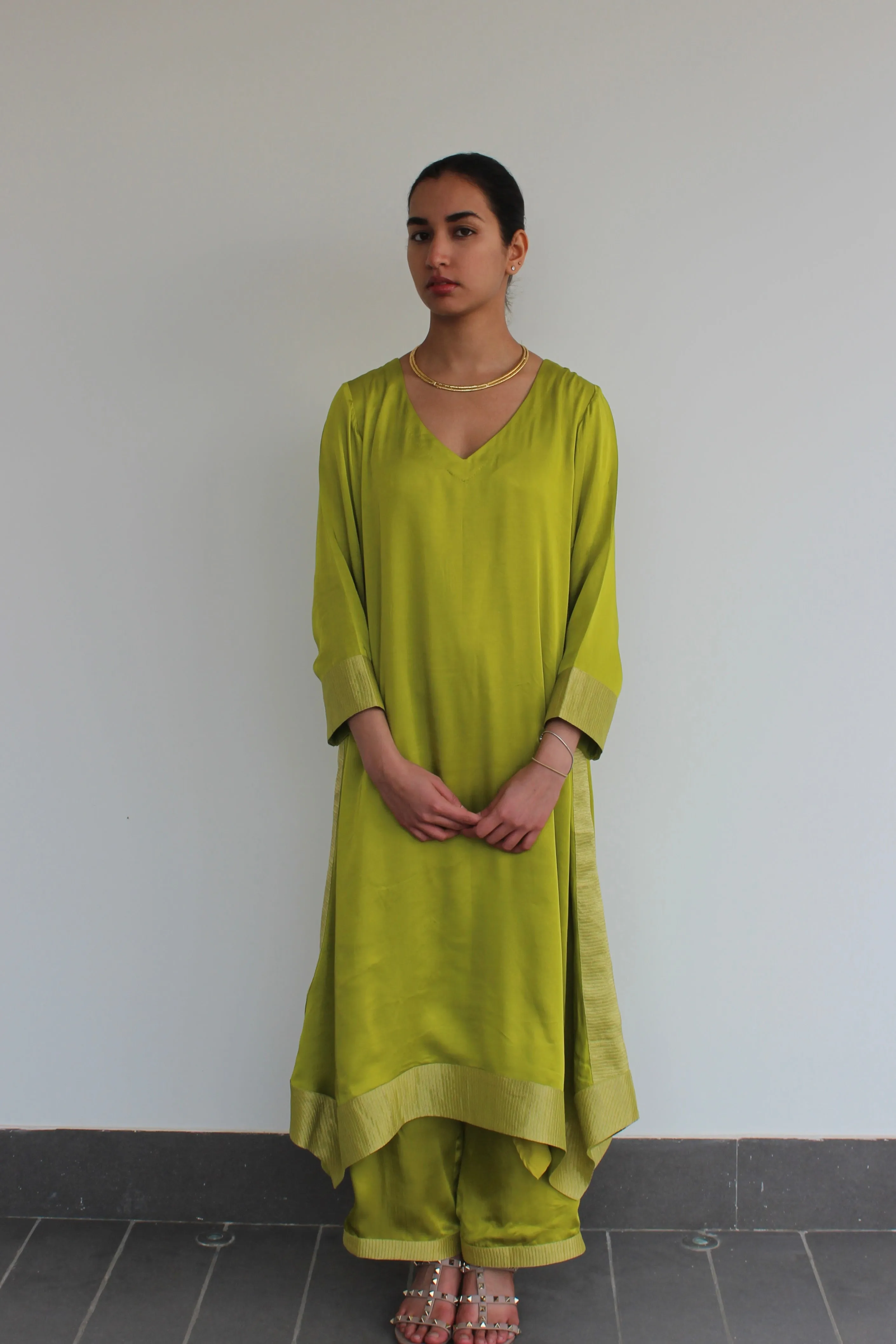 KAMAL CO-ORD SETS -LIME GREEN