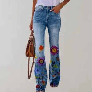 Kjellfrid - fashionable flared trousers for women