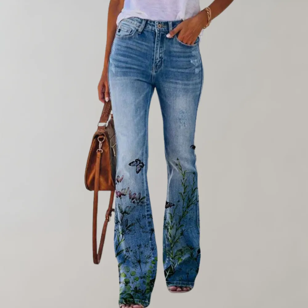 Kjellfrid - fashionable flared trousers for women