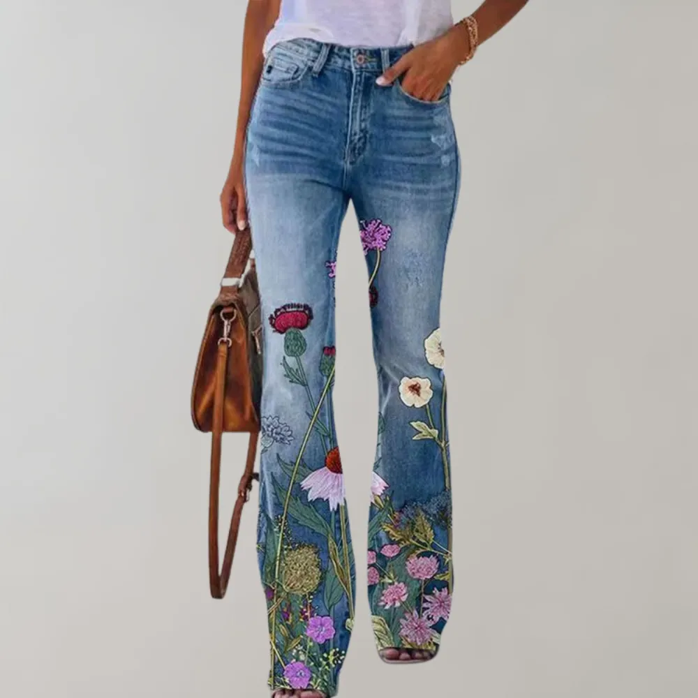 Kjellfrid - fashionable flared trousers for women