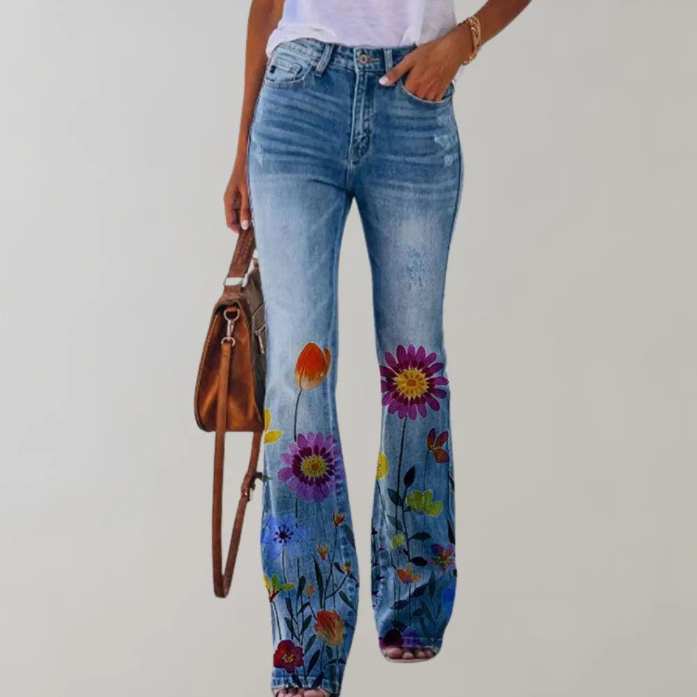 Kjellfrid - fashionable flared trousers for women