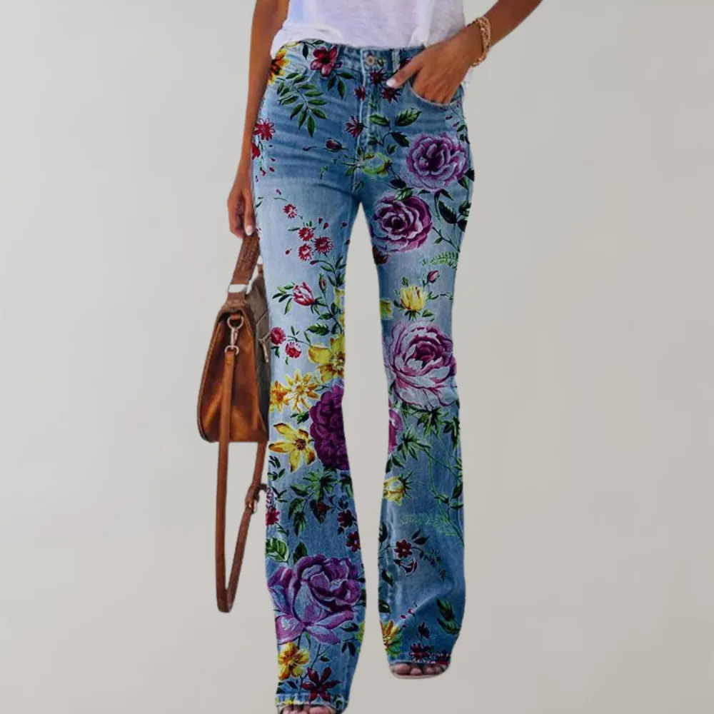 Kjellfrid - fashionable flared trousers for women