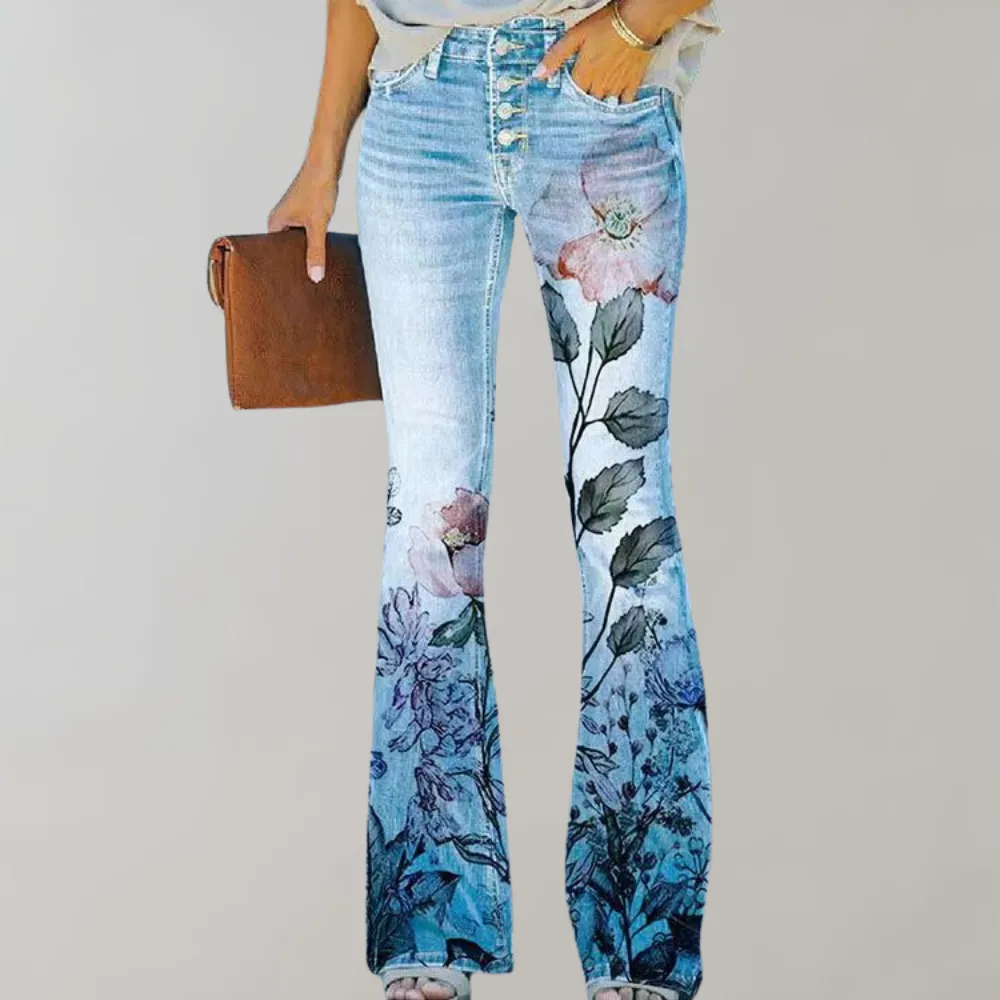 Kjellfrid - fashionable flared trousers for women