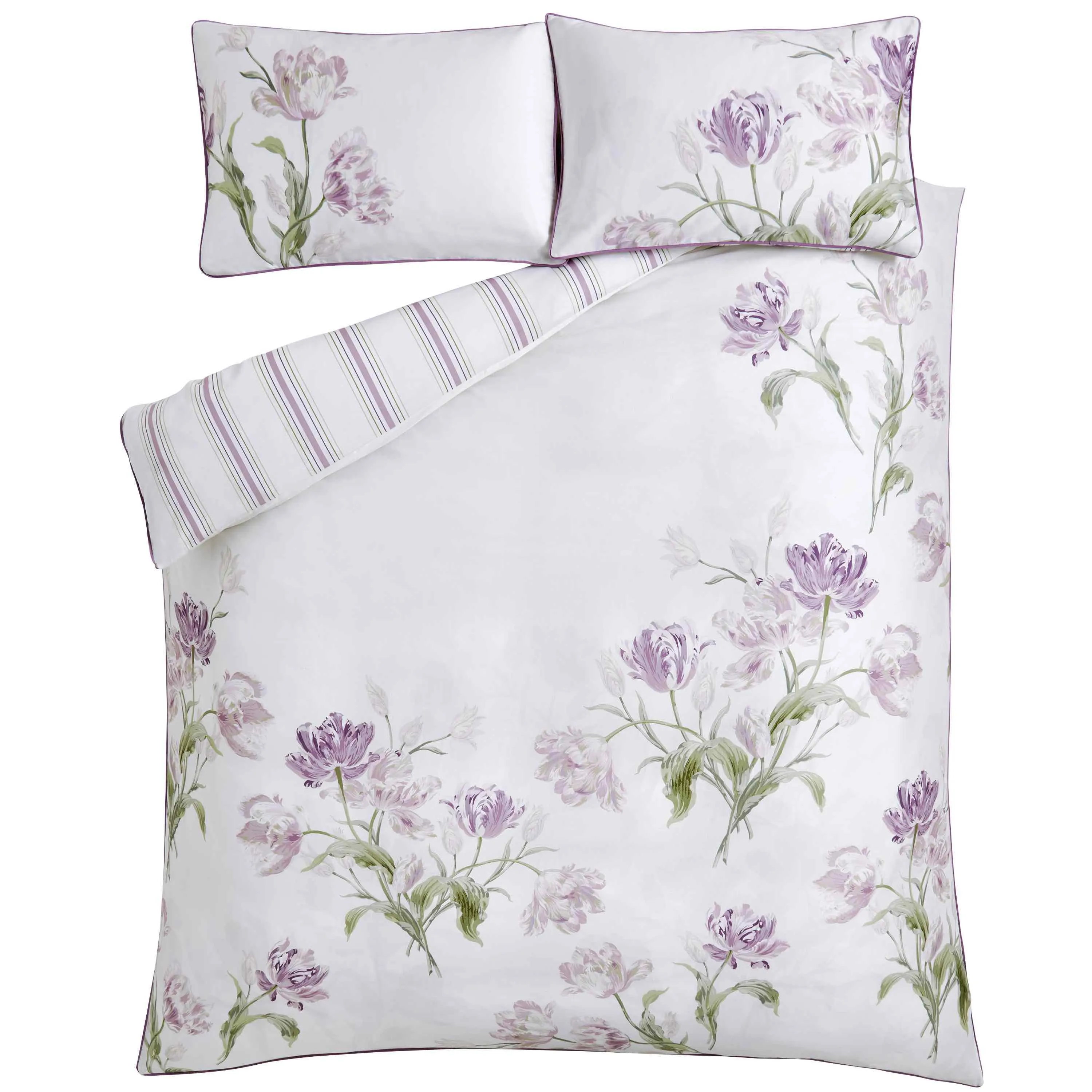 Laura Ashley Gosford Duvet Cover Set - Grape