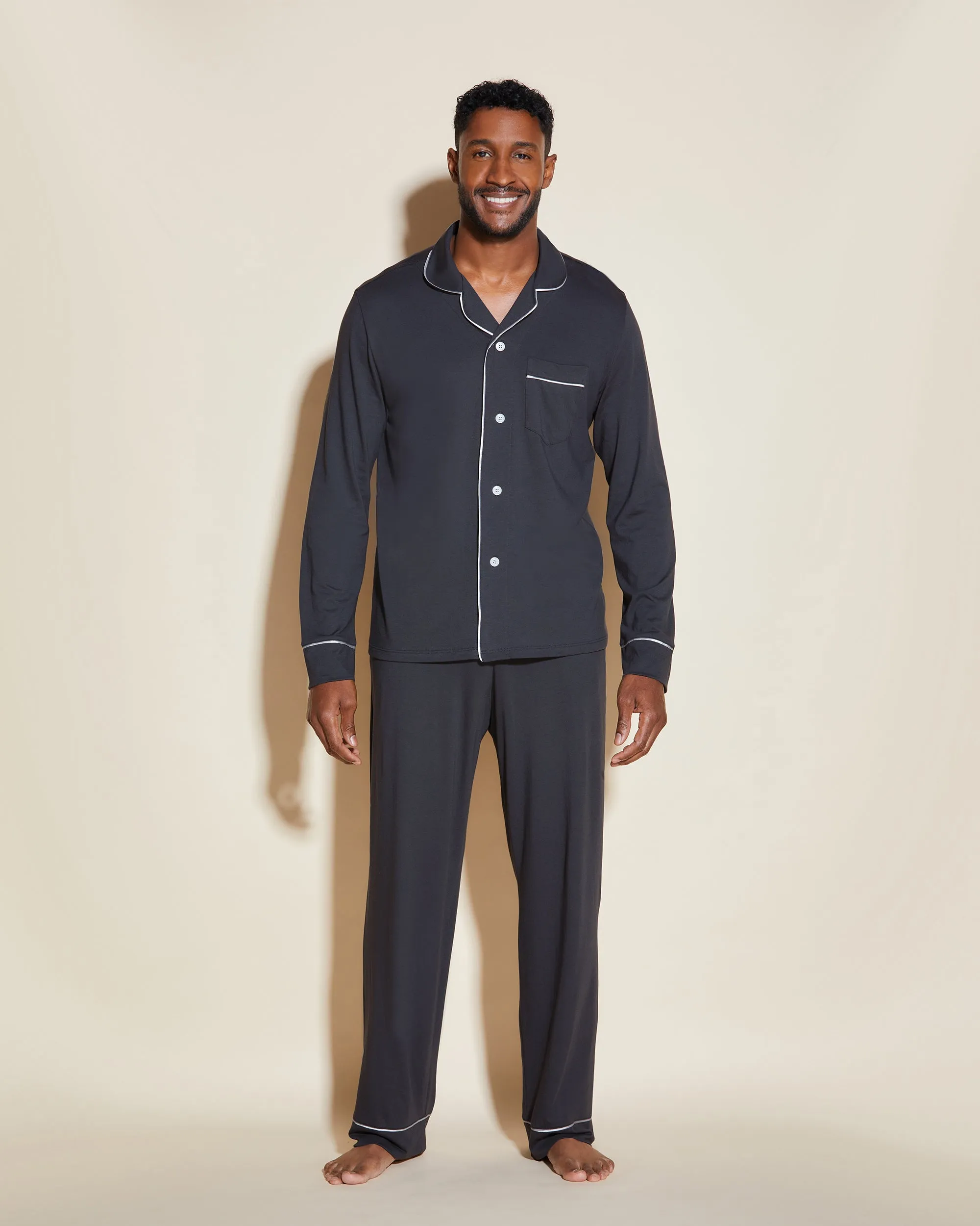 Men's Classic Long Sleeve Top & Pant Pajama Set