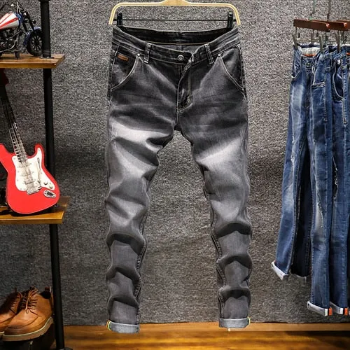 Men's Stretch Casual Jeans Up To Size 38
