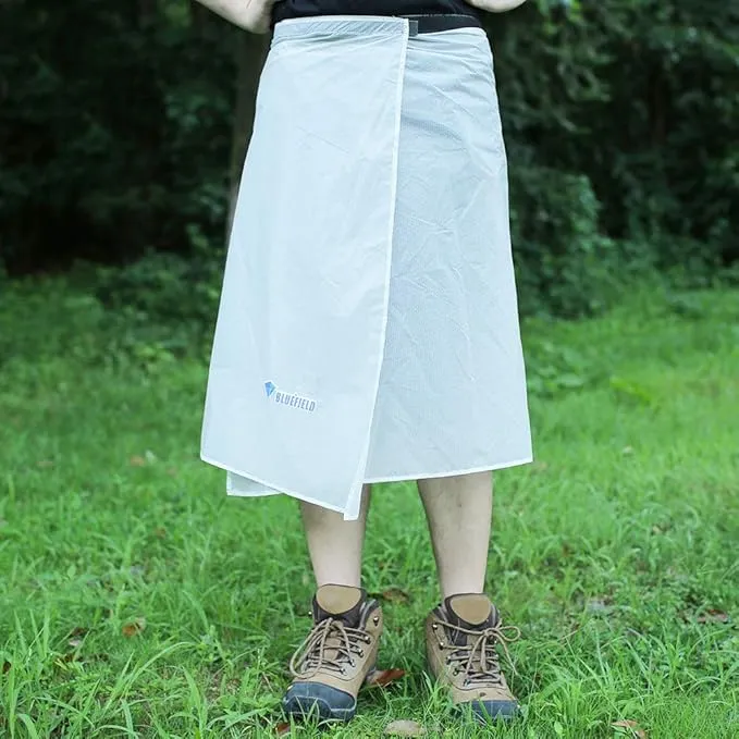 Rain Skirt, Ultra Light Thin Rain Skirt, Waterproof Lightweight Kilt, reathable Windproof Raincoat Rainwear Liner, Packable Windbreak Kilt Skirt for Cycling Riding Camping Hiking