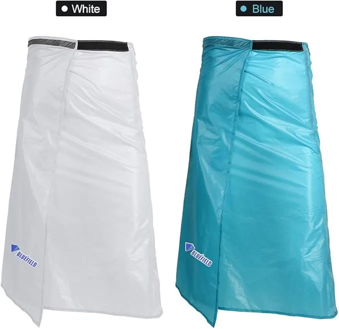 Rain Skirt, Ultra Light Thin Rain Skirt, Waterproof Lightweight Kilt, reathable Windproof Raincoat Rainwear Liner, Packable Windbreak Kilt Skirt for Cycling Riding Camping Hiking
