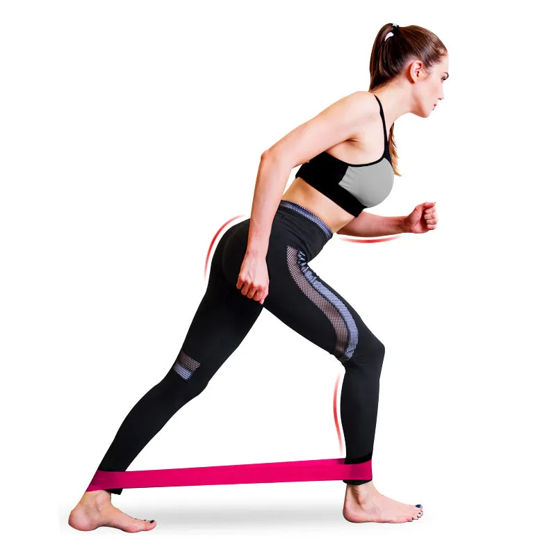 Resistance Elastic Stretch Exercise Loop Bands Set 5 Pack