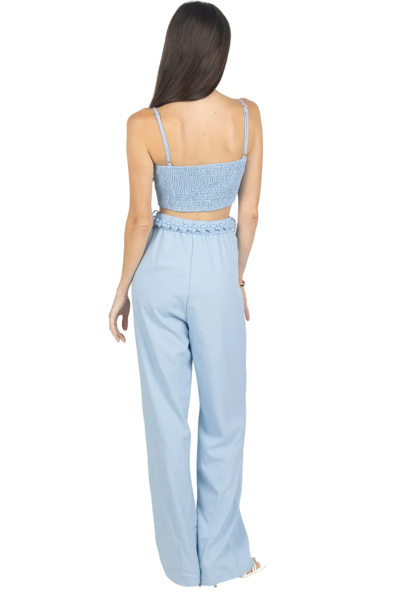 Rosalia Pants and Top Set In Celeste