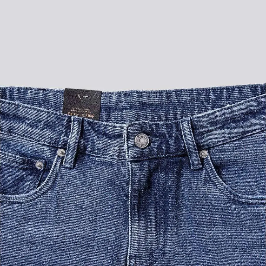 Slim heavyweight self-edge jeans for men