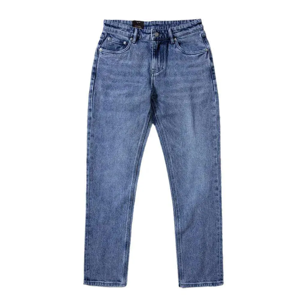 Slim heavyweight self-edge jeans for men