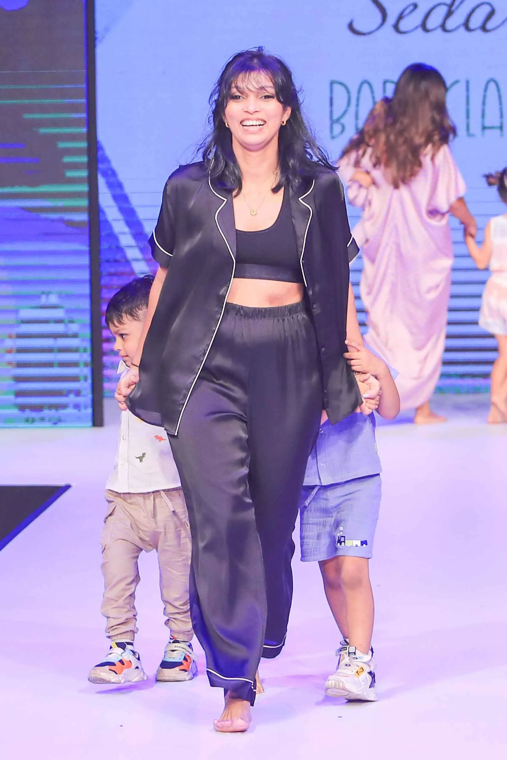 S/S PJ SET BLACK