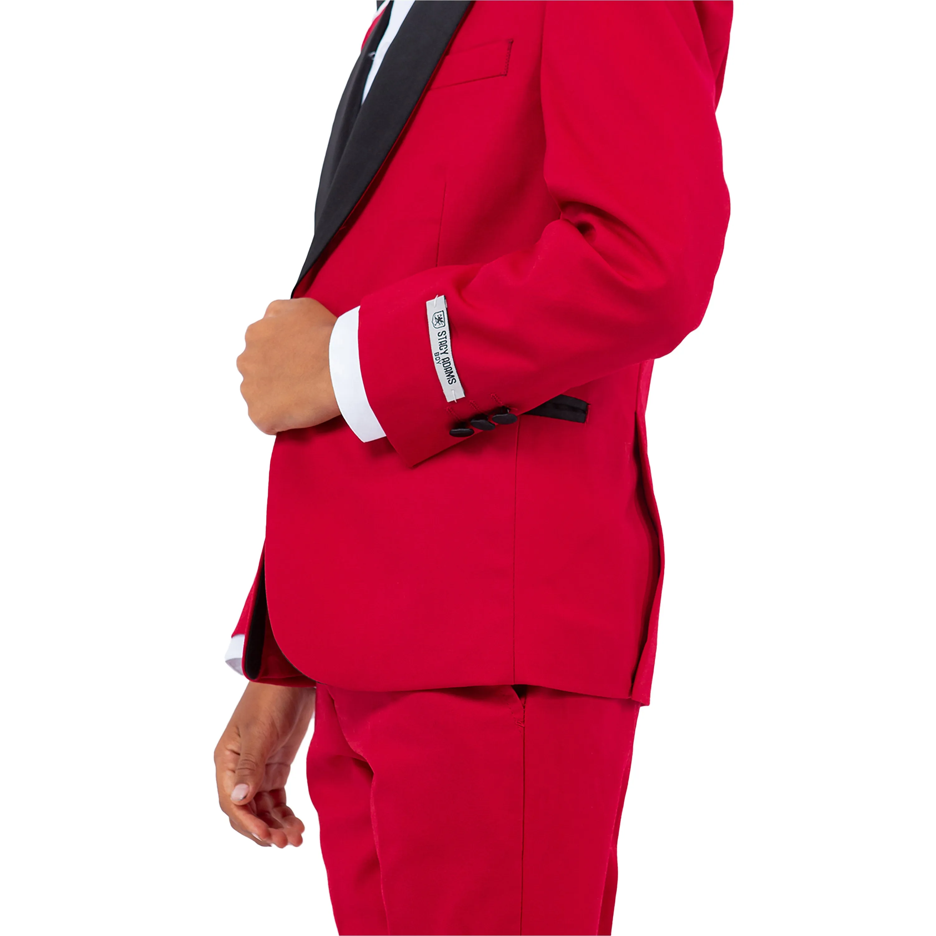 Stacy Adams Boy's 5pc Solid Tuxedo W/ Dress Shirt And Bowtie