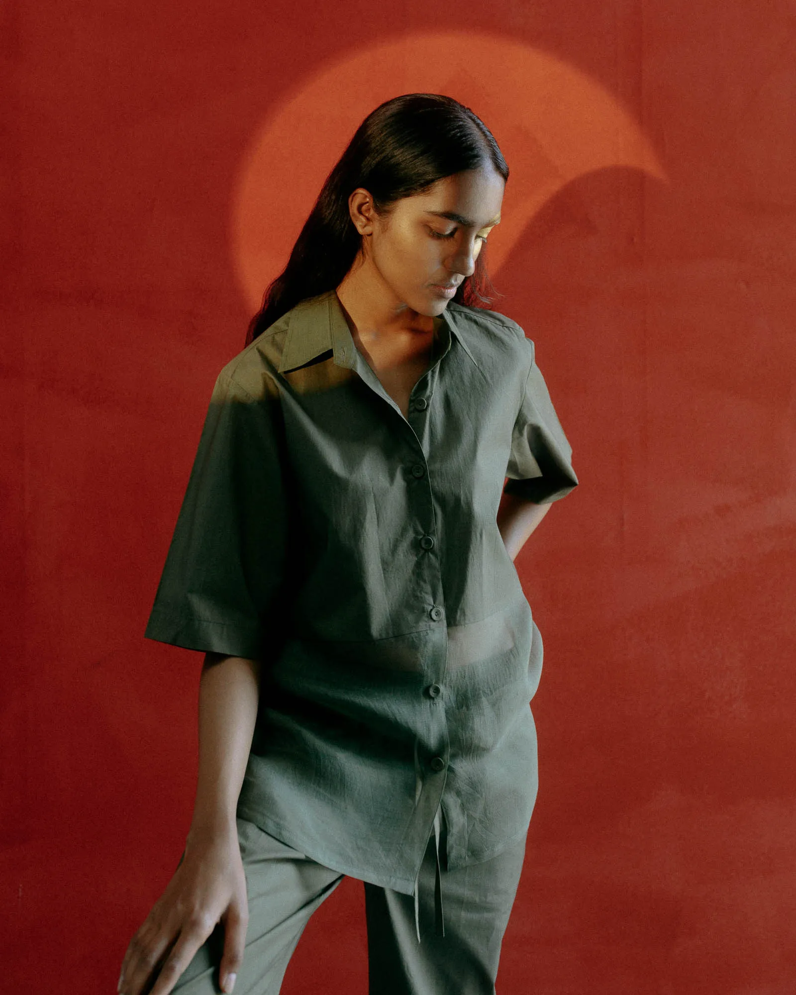 Summer Co-Ord set of 2 Silk Organza Asami-Moss-Black-Rust-Clay-Midnight-Ivory-Tan-26-Fashion edit Satori Vana-Ituvana