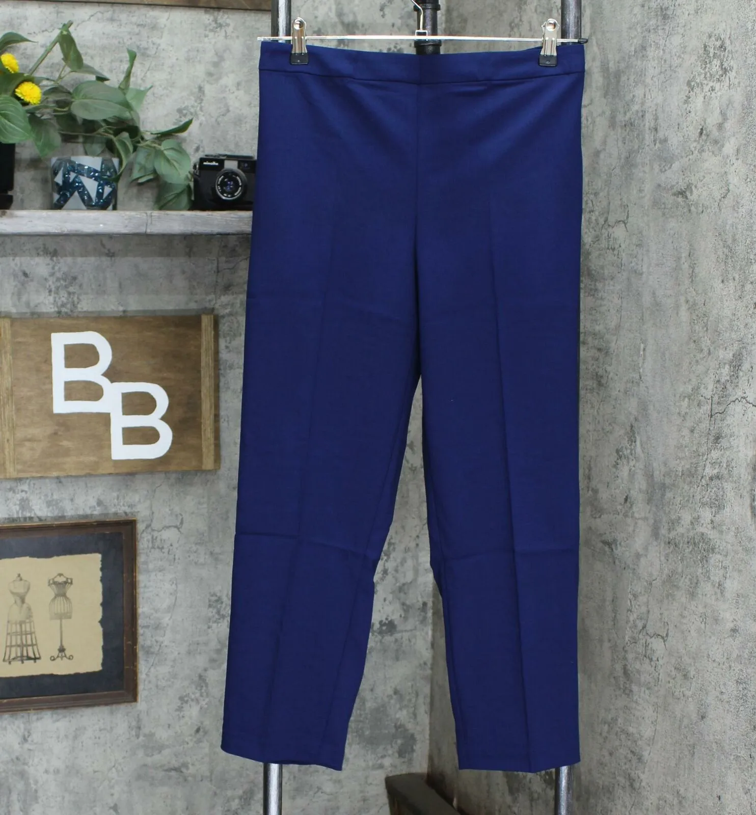 Susan Graver Chelsea Stretch Comfort Waist Side Zip Crop Pants