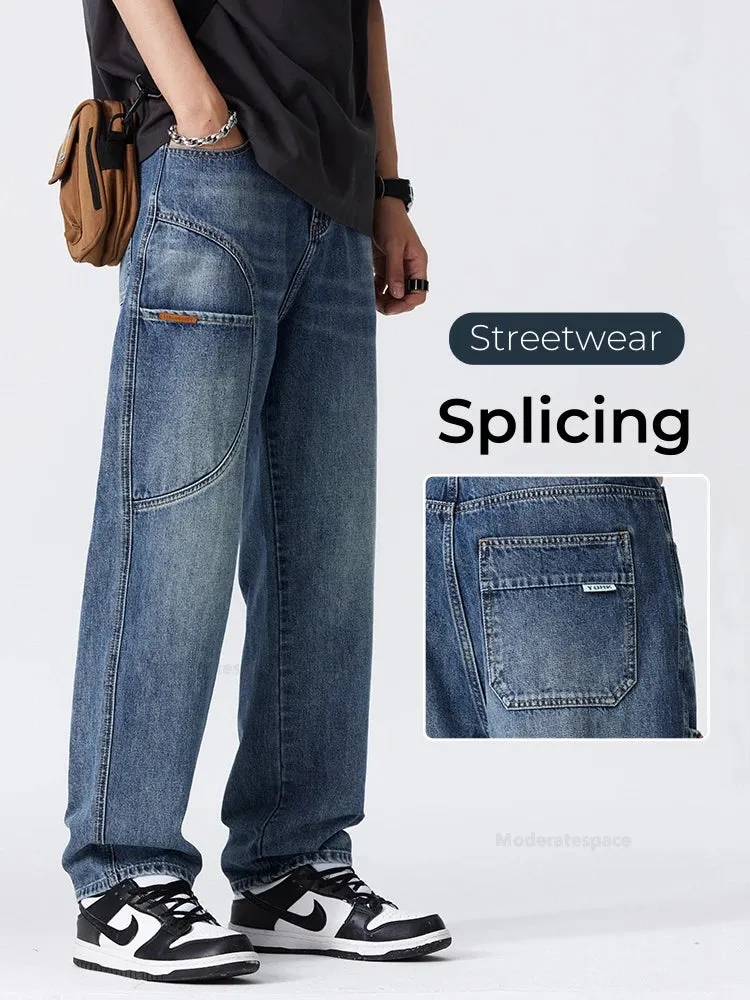UrbanVibe Vintage Patchwork Jeans