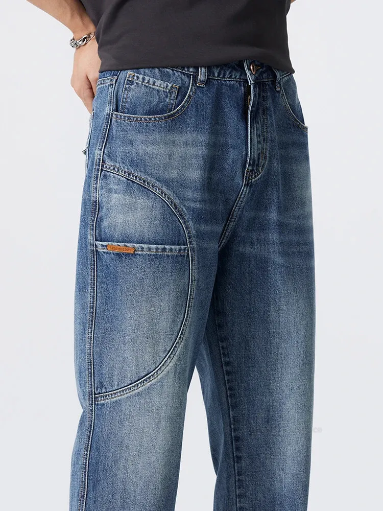 UrbanVibe Vintage Patchwork Jeans