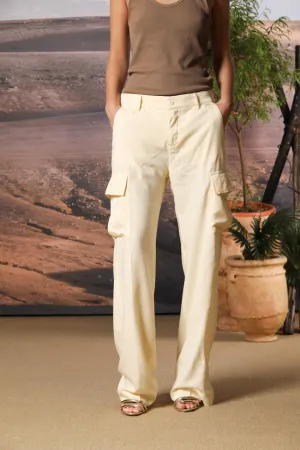 Victoria Cargo Pants women's in modal Straight fit 