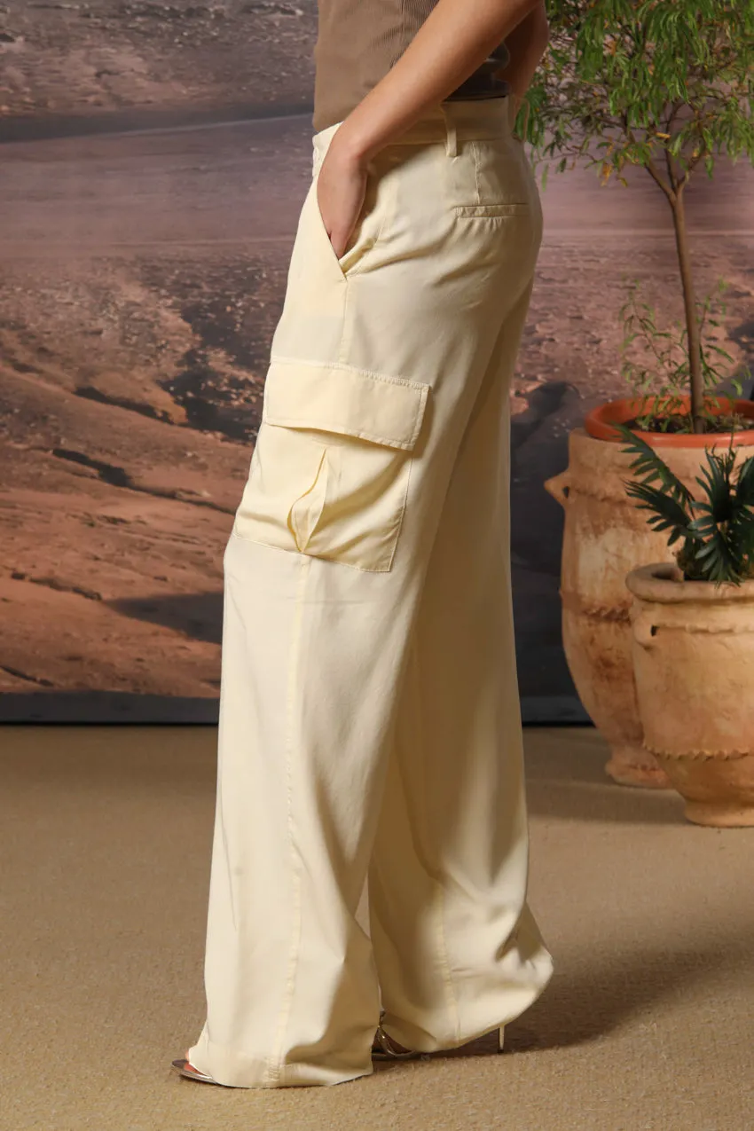 Victoria Cargo Pants women's in modal Straight fit 